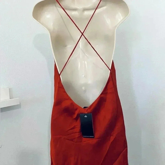 New REVOLVE Backstage Silk Slip Dress Jennifer 90s Y2K Cocktail Party - Picture 9 of 14